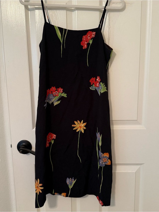 Harold's Dresses & Skirts - Harold's Black Floral Spaghetti-Strap Mini Dress summer spring church vacation
